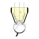 Lente 3 specchi Laser 20mm c/flangia