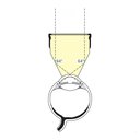 Gonioscopio Sussman 4 specchi Anello grande