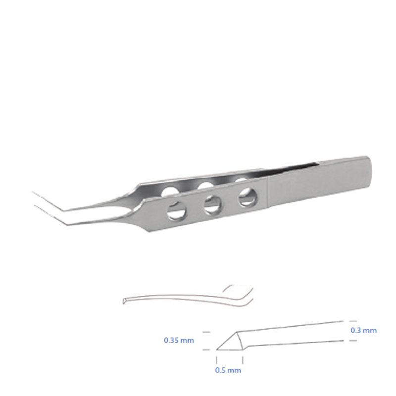 Pinza Capsuloressi angolata retta 10pz