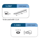 SET banda di cerchiaggio con sleeve (S2987 + S3083) 5pz