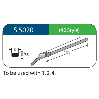 [S5020] Laccio in silicone STYLE 40 5pz