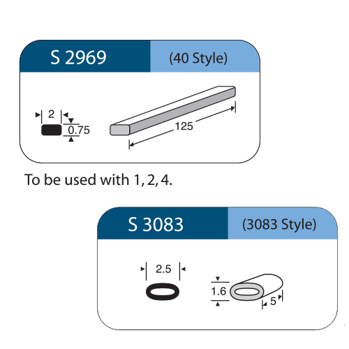 [S6983] SET banda di cerchiaggio con sleeve (S2969 + S3083) 5pz