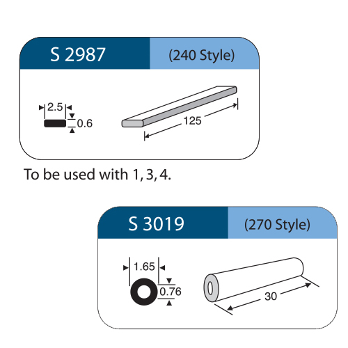 [S8719] SET banda di cerchiaggio con sleeve (S2987 + S3019) 5pz