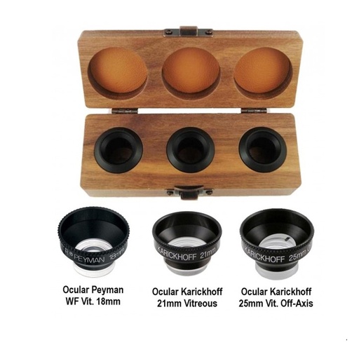 [OJK-3S] Set da 3 lenti per Vitreolisi di Karickhoff  18/21/25mm