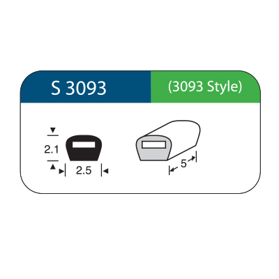 [S3093] Sleeve indentante di Wong STYLE 3093 5pz