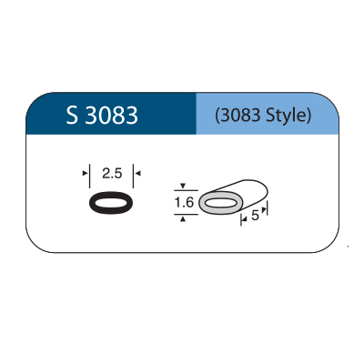[S3083] Sleeve ovale in silicone STYLE 3083 5pz