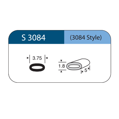 [S3084] Sleeve ovale in silicone STYLE 3084 5pz