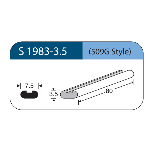 [S1983-3.5] Spugna sclerale in silicone STYLE 509