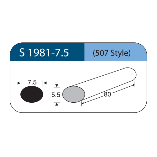 [S1981-7.5] Spugna sclerale in silicone STYLE 507