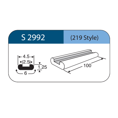 [S2992] Striscia in silicone scanalata STYLE 219