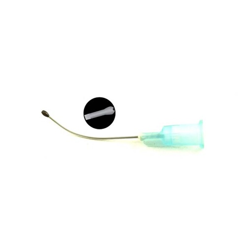 [171589] Pulitore capsulare 23G a Oliva curvo 10pz
